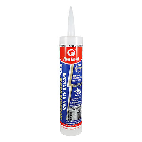 Red Devil StormGuard™-920 RTV Silicone 10.1 FL. OZ. Cartridge Clear (10.1 oz., Clear)