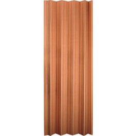 Folding Closet Door, Fruitwood Vinyl, 32-36 x 80-In.