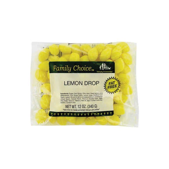 Family Choice 1106 Lemon Drop Candy (1.5 oz)