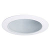 Metal Tapered Baffle Trim, White, 6-In.