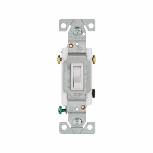 Eaton Cooper Wiring Toggle Switch 15A, 120V White