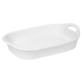 Casserole Dish, Oblong, French White III, 3-Qt.