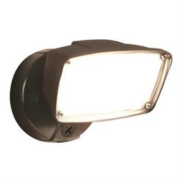 LED Security Flood Light, Outdoor, Bronze Aluminum, 150-Watt