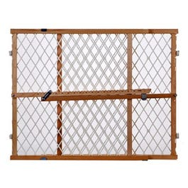 Portable Gate, Diamond Mesh, 26.5-42 x 23-In.