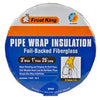 Pipe-Wrap Insulation Kit, Fiberglass , 1 x 3-In. x 25-Ft.