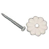 24-Piece White Plastic Mobile Home Rosette Button