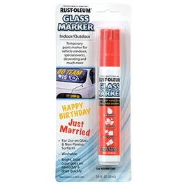 Temporary Glass Marker, Red, 2/3-oz.