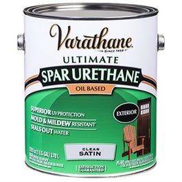 Premium Exterior Spar Urethane, Oil-Based, Satin, 1-Gallon