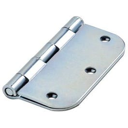 Door Hinge, Interior, Zinc, 3.5-In.