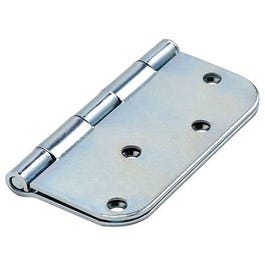 Door Hinge, Interior, Zinc, 4-In.