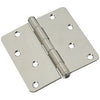 Door Hinge, Interior, Stainless Steel, 4-In.