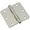 Door Hinge, Interior, Stainless Steel, 3-In.