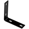 Corner Brace, Black Steel, 5.1-In.