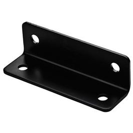 Corner Brace, Black Steel, 5-In.