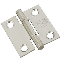 Door Hinge, Stainless Steel, 1.5-In.