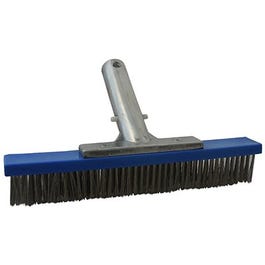 Pool Algae Brush, Steel Bristles, 10-In.