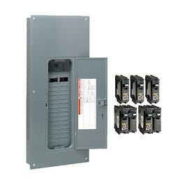 Homeline Main Breaker Installed Load Center, 200-Amp.