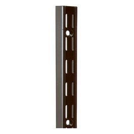 Shelf Standard, Dual Track, Black, 48-In.