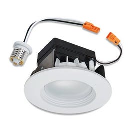 LED Retrofit Module/Trim Kit, White, 4-In.