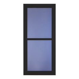 Easy Vent Selection Storm Door, Full-View Glass, Black, 36 x 81-In.