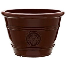 Planter, Plastic, Oxblood, 12-In.