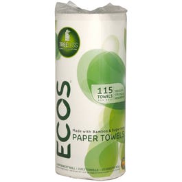 Single-Roll Paper Towels, 2 Ply, 115-Ct.