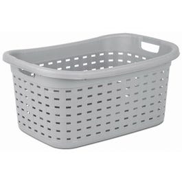 Weave Laundry Basket, Cement Color, 26-In.