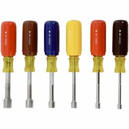 Nut Driver Set, Cushion Grips, 6-Pc.