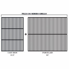 34 Series Cast Iron Upgrade Grill Grate Kit