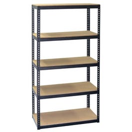 Shelving Unit, 5 Shelves, Steel, 16 x 36 x 72-In.
