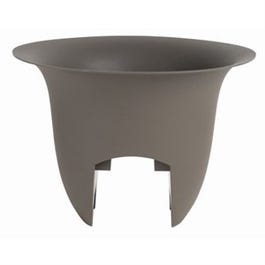 Modica Rail Planter, Plastic, Peppercorn, 12-In.