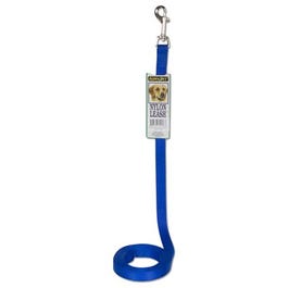 2-Ply Basic Nylon Dog Leash, Blue, 1-In. x 6-Ft.