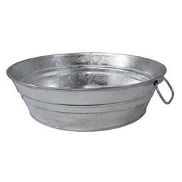 Flat Steel Tub, 3-Gal.