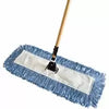 Rubbermaid 5-Inch x 24-Inch Kut-A-Way Flat Cotton Dust Mop with 60-Inch Handle, FGU83228BL00 (5 x 24 x 60)