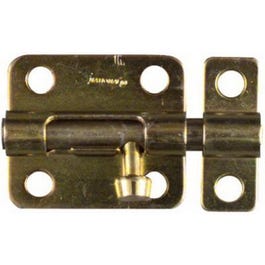 Door Barrel Bolt, Dull Brass, 2-1/2-In.