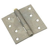 Loose Pin Hinge, Galvanized, 4 x 4-In.