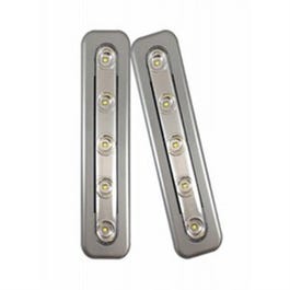 Mini Task Bar Light, Silver, Warm White, 2-Pk.