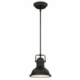 LED Mini Pendant Light, Dimmable, Oil-Rubbed Bronze, 9-Watt