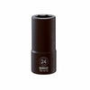 Metric Deep Impact Socket, 6-Point, 3/4-In. Drive, 24mm