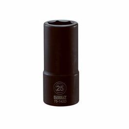 Metric Deep Impact Socket, 6-Point, 3/4-In. Drive, 25mm