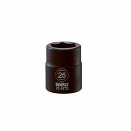 Metric Impact Socket, 6-Point, 3/4-In. Drive, 25mm