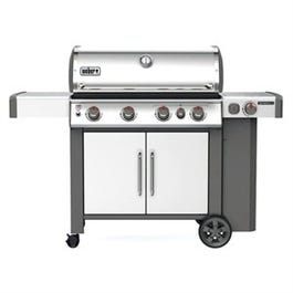 Genesis II S-435 4-Burner LP Gas Grill, 48,000-BTUs + Side & Sear Burners, Stainless Steel