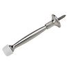Rigid Door Stop, Satin Nickel, 4-In.