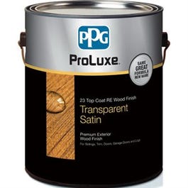 ProLuxe 23 Top Coat Wood Finish, Transparent Satin, Dark Oak, 1-Gallon