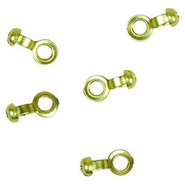 Beaded Lamp Chain Coupling, Brass, #6, 5-Pk.