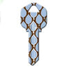 Hy-ko Products Key Blank Blue/Tan Leaves