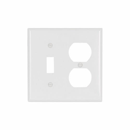 Eaton Cooper Wiring Combination Wallplate, White