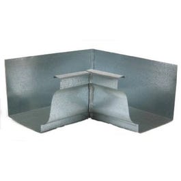 Gutter Inside Mitre, Mill Finish Galvanized Steel, 5-In.