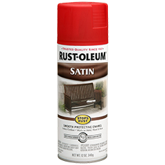 Rust-Oleum® Satin Enamel Spray American Red