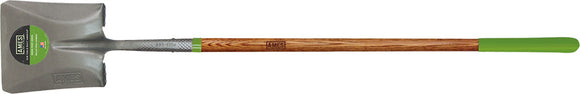 AMES LONG WOOD HANDLE SQUARE POINT SHOVEL